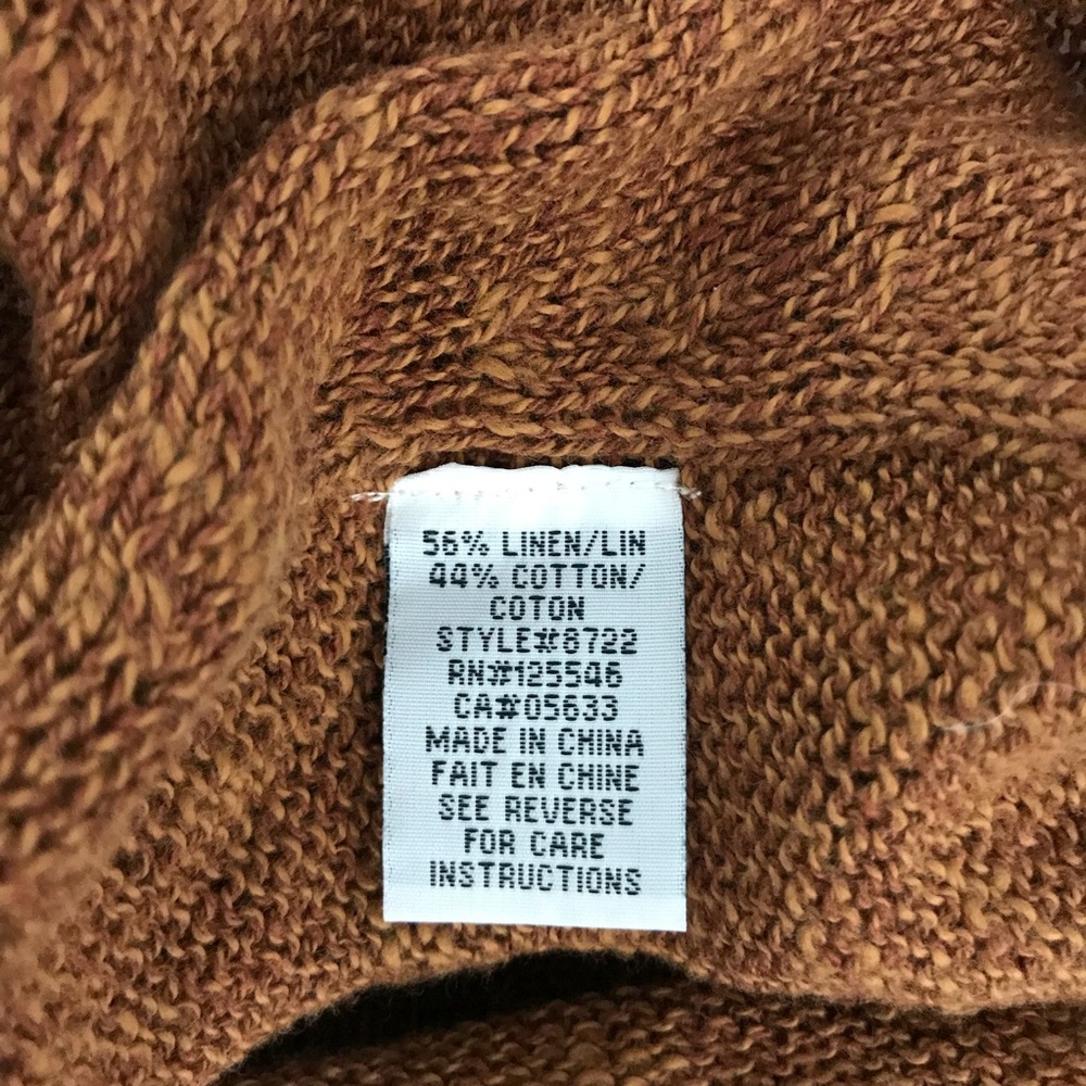 Habitat Linen Blend Loose Knit Tunic Sweater - Picture 7 of 7